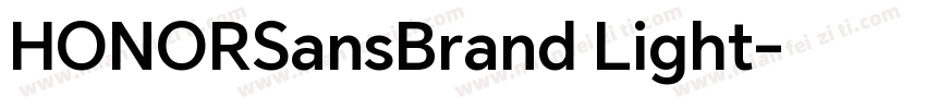 HONORSansBrand Light字体转换